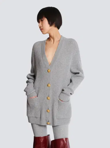 Balmain Buttoned cashmere cardigan | Thumbnail 5 Balmain Buttoned cashmere cardigan | Thumbnail 5