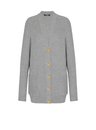 Balmain Buttoned cashmere cardigan | Thumbnail 1 Balmain Buttoned cashmere cardigan | Thumbnail 1