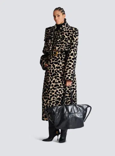 Balmain Track shiny leather tote bag | Thumbnail 2 Balmain Track shiny leather tote bag | Thumbnail 2