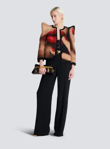 Balmain Draped satin top | Thumbnail 2 Balmain Draped satin top | Thumbnail 2