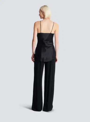 Balmain Draped satin top | Thumbnail 4 Balmain Draped satin top | Thumbnail 4