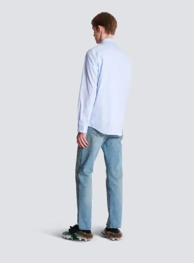 Balmain Écusson embroidered cotton shirt | Thumbnail 4 Balmain Écusson embroidered cotton shirt | Thumbnail 4