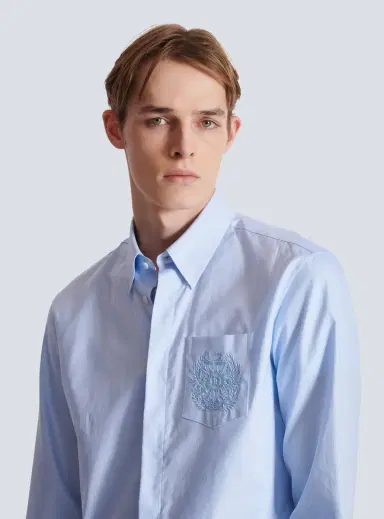 Balmain Écusson embroidered cotton shirt | Thumbnail 6 Balmain Écusson embroidered cotton shirt | Thumbnail 6