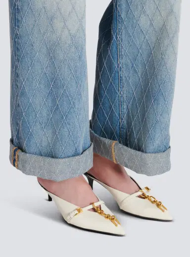 Balmain Sync leather mules with pointed toe | Thumbnail 2 Balmain Sync leather mules with pointed toe | Thumbnail 2