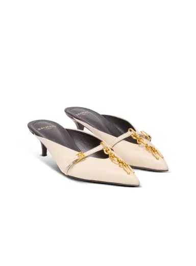 Balmain Sync leather mules with pointed toe | Thumbnail 3 Balmain Sync leather mules with pointed toe | Thumbnail 3