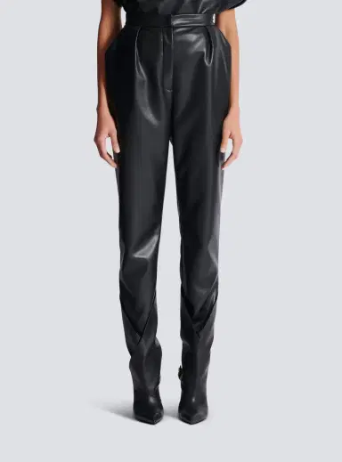 Balmain High-waisted faux leather trousers | Thumbnail 6 Balmain High-waisted faux leather trousers | Thumbnail 6