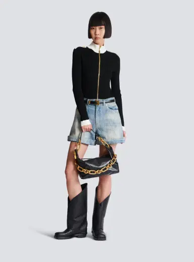 Balmain Sync Medium bag in calfskin leather | Thumbnail 2 Balmain Sync Medium bag in calfskin leather | Thumbnail 2