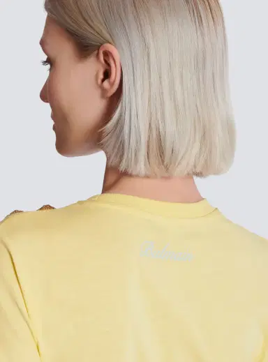 Balmain Draped T-shirt with buttons | Thumbnail 5 Balmain Draped T-shirt with buttons | Thumbnail 5