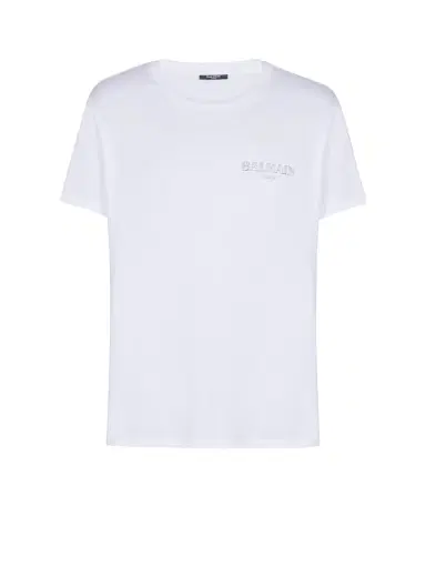 Balmain T-shirt with vintage gel logo | Thumbnail 1 Balmain T-shirt with vintage gel logo | Thumbnail 1
