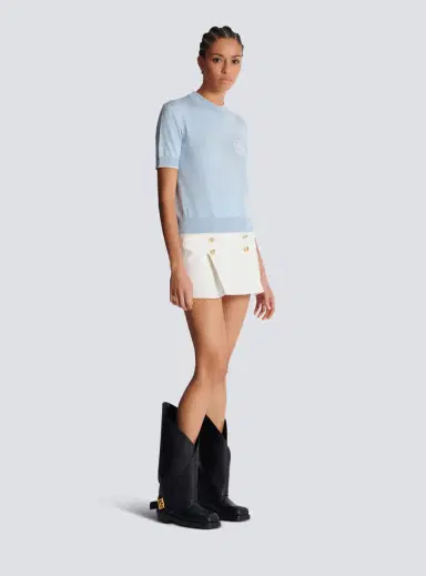 Balmain Emblème-embroidered knit top | Thumbnail 3 Balmain Emblème-embroidered knit top | Thumbnail 3