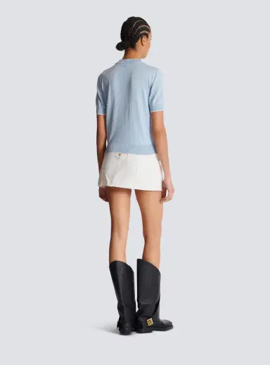 Balmain Emblème-embroidered knit top | Thumbnail 4 Balmain Emblème-embroidered knit top | Thumbnail 4