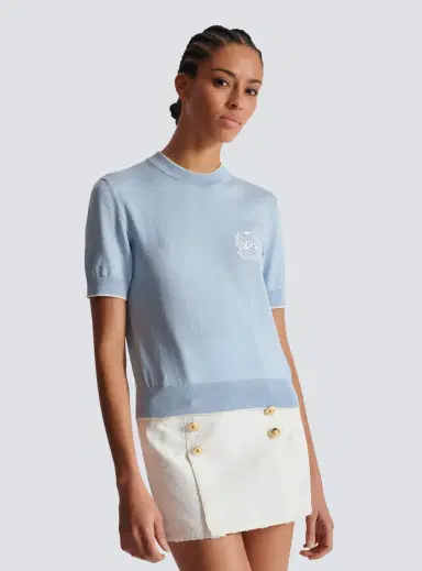 Balmain Emblème-embroidered knit top | Thumbnail 5 Balmain Emblème-embroidered knit top | Thumbnail 5