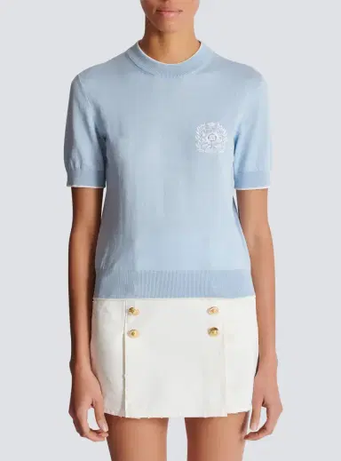 Balmain Emblème-embroidered knit top | Thumbnail 7 Balmain Emblème-embroidered knit top | Thumbnail 7