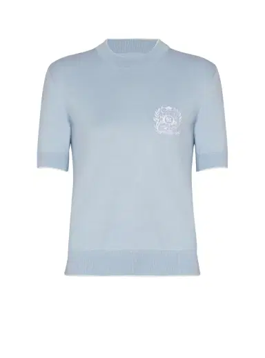Balmain Emblème-embroidered knit top | Thumbnail 1 Balmain Emblème-embroidered knit top | Thumbnail 1