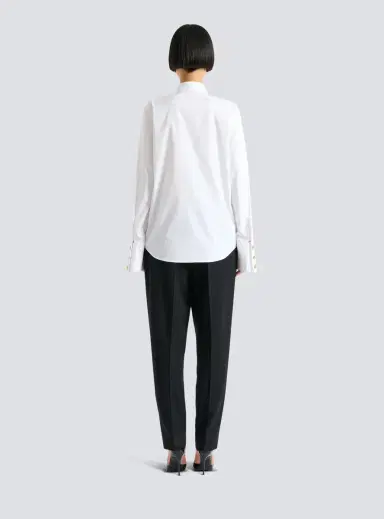 Balmain Ruffled poplin shirt | Thumbnail 4 Balmain Ruffled poplin shirt | Thumbnail 4