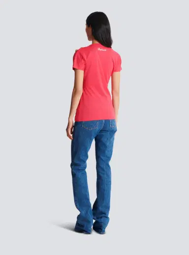 Balmain Draped T-shirt with buttons | Thumbnail 4 Balmain Draped T-shirt with buttons | Thumbnail 4