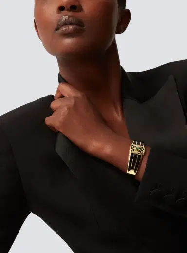 Balmain Emblem Large Cuff | Thumbnail 4 Balmain Emblem Large Cuff | Thumbnail 4