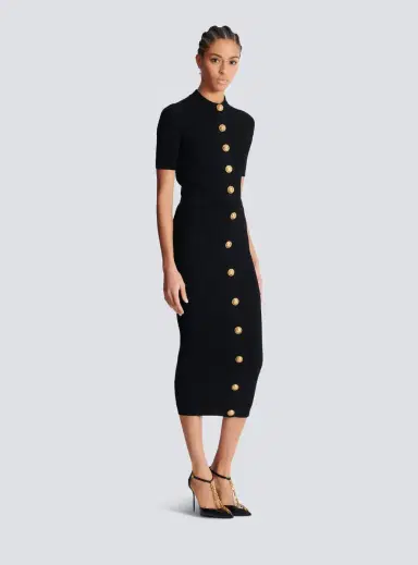 Balmain Cable-knit midi skirt | Thumbnail 3 Balmain Cable-knit midi skirt | Thumbnail 3