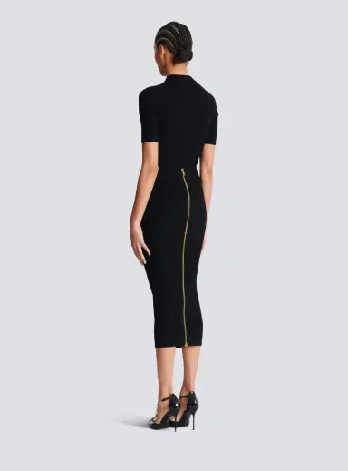Balmain Cable-knit midi skirt | Thumbnail 4 Balmain Cable-knit midi skirt | Thumbnail 4
