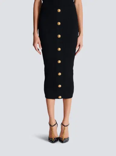 Balmain Cable-knit midi skirt | Thumbnail 8 Balmain Cable-knit midi skirt | Thumbnail 8