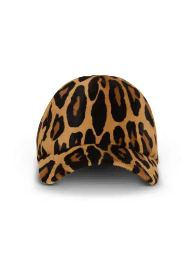 Balmain Ponyskin-style leather cap with leopard pattern | Thumbnail 2 Balmain Ponyskin-style leather cap with leopard pattern | Thumbnail 2