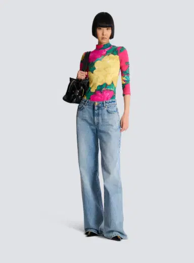 Balmain Printed high-neck top | Thumbnail 2 Balmain Printed high-neck top | Thumbnail 2