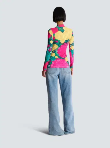 Balmain Printed high-neck top | Thumbnail 4 Balmain Printed high-neck top | Thumbnail 4