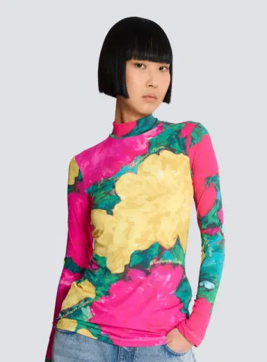 Balmain Printed high-neck top | Thumbnail 6 Balmain Printed high-neck top | Thumbnail 6