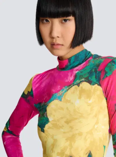 Balmain Printed high-neck top | Thumbnail 7 Balmain Printed high-neck top | Thumbnail 7