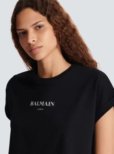Balmain Cropped T-shirt with print | Thumbnail 6 Balmain Cropped T-shirt with print | Thumbnail 6