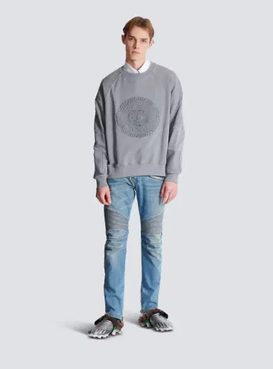 Balmain Embroidered Médaille sweatshirt | Thumbnail 2 Balmain Embroidered Médaille sweatshirt | Thumbnail 2