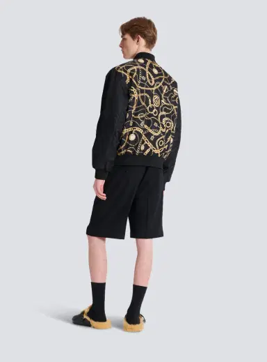 Balmain Reversible printed bomber jacket with Chaînes pattern | Thumbnail 4 Balmain Reversible printed bomber jacket with Chaînes pattern | Thumbnail 4