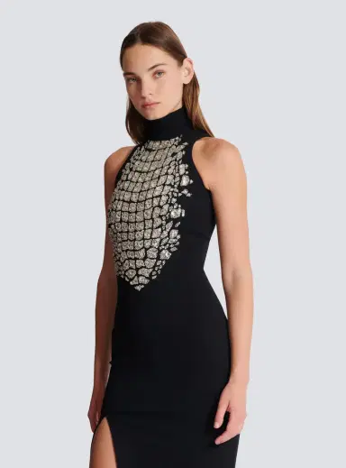 Balmain Long embroidered slit dress | Thumbnail 5 Balmain Long embroidered slit dress | Thumbnail 5