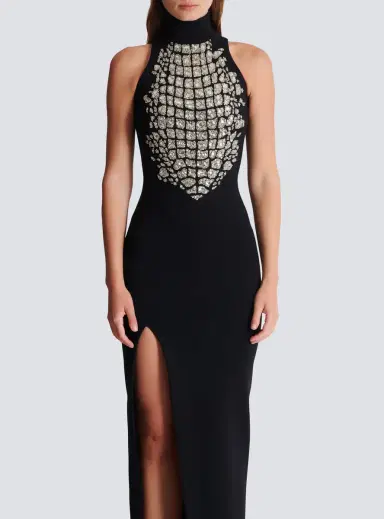 Balmain Long embroidered slit dress | Thumbnail 7 Balmain Long embroidered slit dress | Thumbnail 7