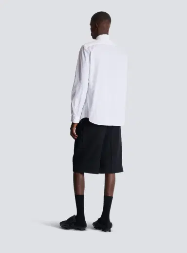 Balmain Écusson embroidered poplin shirt | Thumbnail 4 Balmain Écusson embroidered poplin shirt | Thumbnail 4