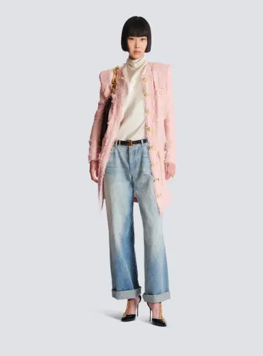 Balmain Sequinned tweed edge-to-edge jacket | Thumbnail 2 Balmain Sequinned tweed edge-to-edge jacket | Thumbnail 2