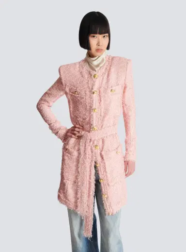 Balmain Sequinned tweed edge-to-edge jacket | Thumbnail 7 Balmain Sequinned tweed edge-to-edge jacket | Thumbnail 7