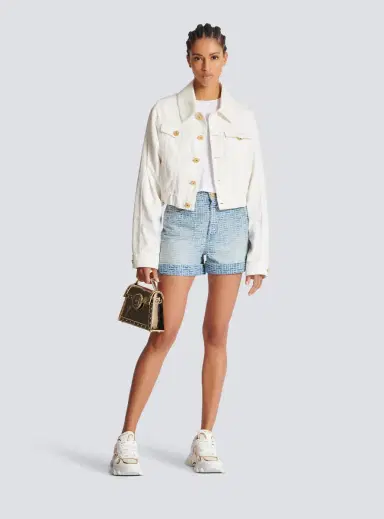 Balmain Monogram denim short | Thumbnail 2 Balmain Monogram denim short | Thumbnail 2