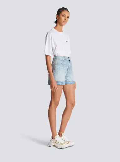 Balmain Monogram denim short | Thumbnail 3 Balmain Monogram denim short | Thumbnail 3