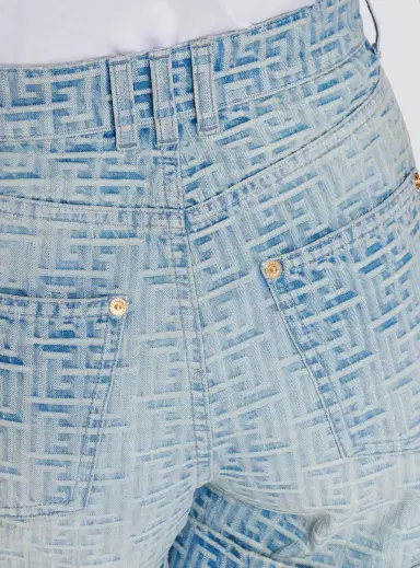 Balmain Monogram denim short | Thumbnail 5 Balmain Monogram denim short | Thumbnail 5