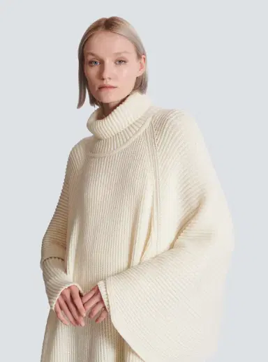 Balmain Asymmetric Knit Cape | Thumbnail 6 Balmain Asymmetric Knit Cape | Thumbnail 6