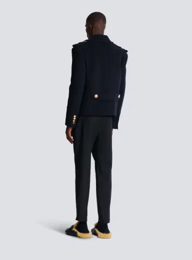 Balmain Cropped wool reefer jacket | Thumbnail 4 Balmain Cropped wool reefer jacket | Thumbnail 4