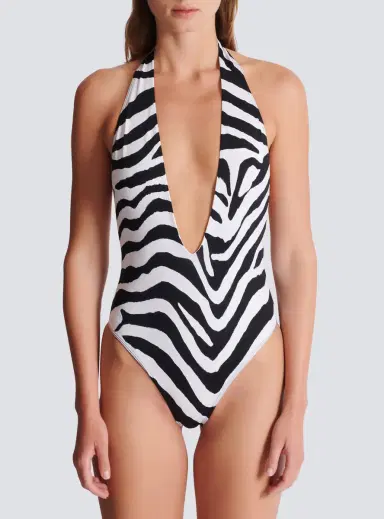Balmain Zebra one-piece swimsuit | Thumbnail 7 Balmain Zebra one-piece swimsuit | Thumbnail 7