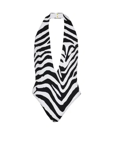 Balmain Zebra one-piece swimsuit | Thumbnail 1 Balmain Zebra one-piece swimsuit | Thumbnail 1