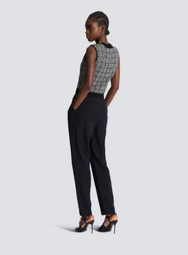 Balmain Tweed crop top with buttons | Thumbnail 4 Balmain Tweed crop top with buttons | Thumbnail 4