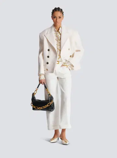 Balmain Cropped wool reefer jacket | Thumbnail 2 Balmain Cropped wool reefer jacket | Thumbnail 2