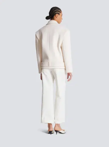 Balmain Cropped wool reefer jacket | Thumbnail 4 Balmain Cropped wool reefer jacket | Thumbnail 4