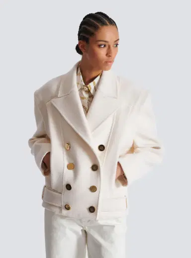Balmain Cropped wool reefer jacket | Thumbnail 5 Balmain Cropped wool reefer jacket | Thumbnail 5
