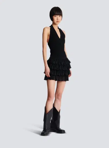 Balmain Cable-knit halterneck top | Thumbnail 3 Balmain Cable-knit halterneck top | Thumbnail 3
