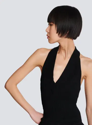 Balmain Cable-knit halterneck top | Thumbnail 5 Balmain Cable-knit halterneck top | Thumbnail 5